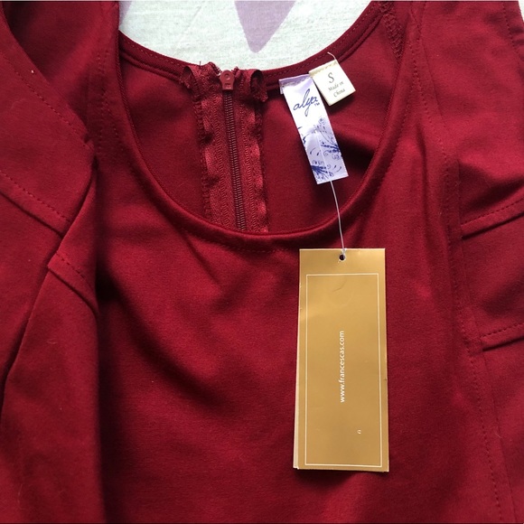 Alya Red Skater Dress - Picture 5 of 7